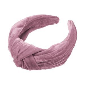 Velvet Wide Knotted Hairband Hairband Hair Hoop Pink